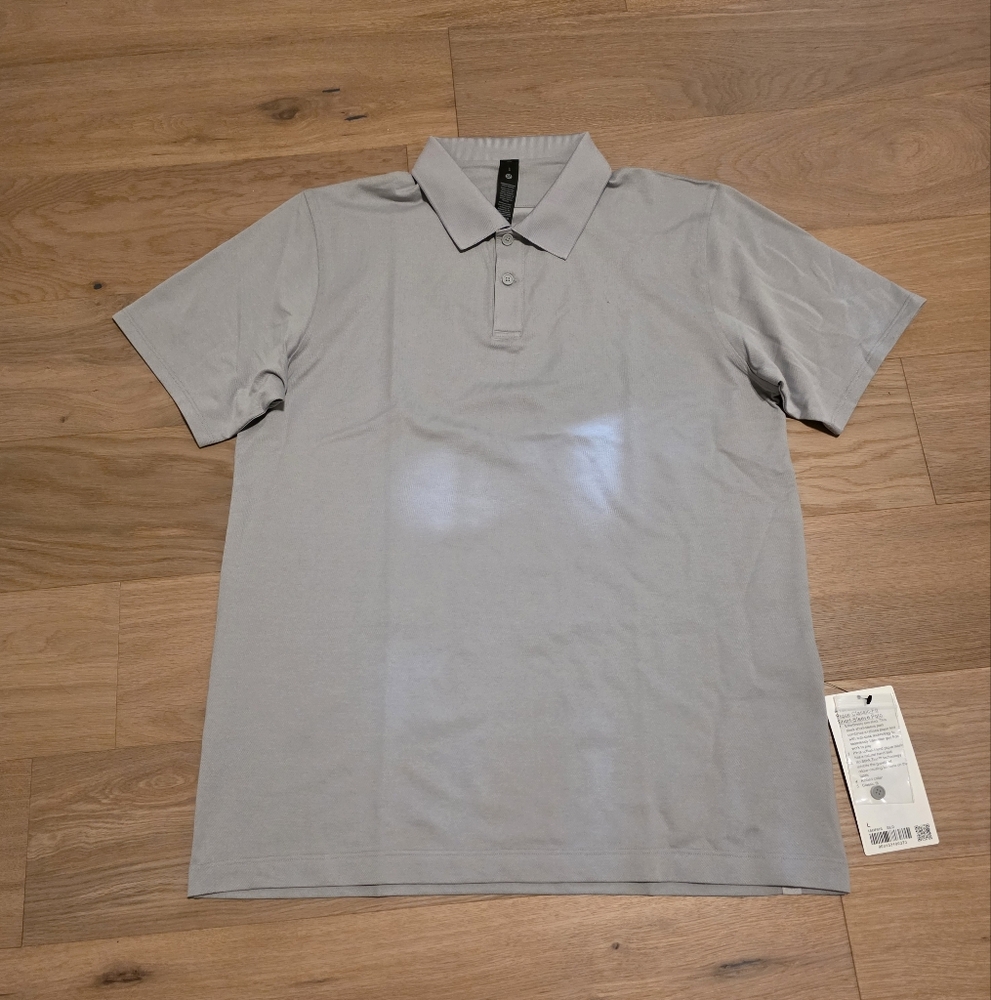 Lululemon Men's Gray Polo Shirt